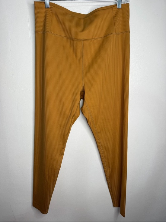 girlfriend collective Pants - GIRLFRIEND COLLECTIVE Ribbed High-Waist Leggings - Mustard